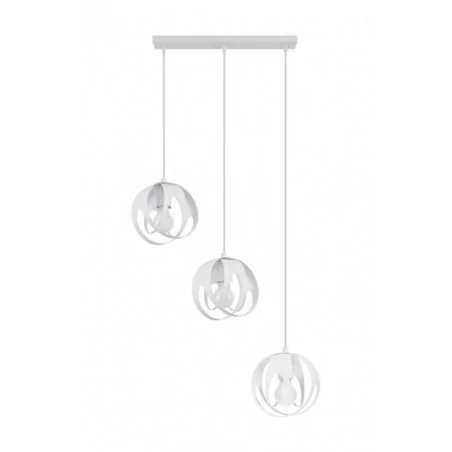 Oswietlenie-sufitowe - biała lampa wisząca 3xe27 tulos sl.1085 sollux lighting 