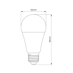 Gwint-trzonek-e27 - żarówka led 9w a60 e27 3000k zmierzchowo-ruchowa ek8046 eko-light 