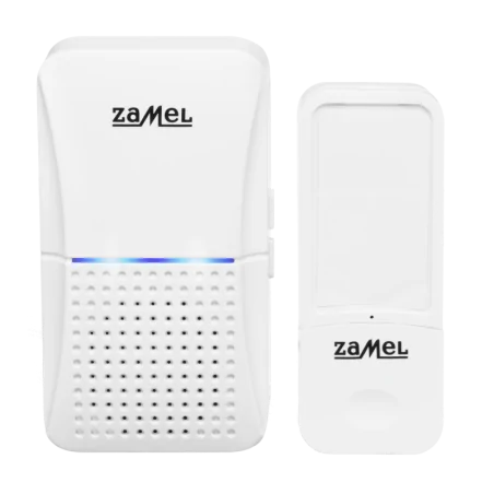 Dzwonki-do-drzwi-bezprzewodowe - dzwonek bezprzewodowy sieciowy z przyciskiem st-955 zamel 