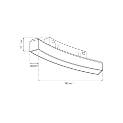 Oswietlenie-szynowe - lampa łączona led 10w 4000k śr. 600mm round magnetic track ml8686 eko-light 