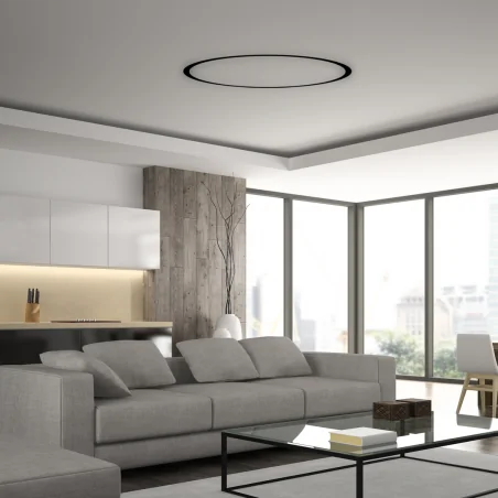 Oswietlenie-szynowe - szyna czarna podtynkowa o średnicy 900mm magnetic ml8701 eko-light 