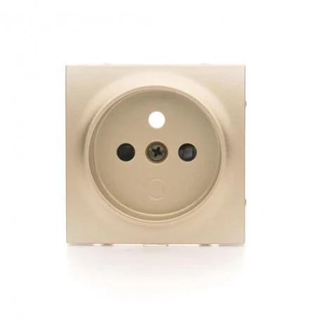 Pokrywy-do-gniazd - pokrywa do gniazda wtyczkowego pojedynczego z uziemieniem złoty mat, metalizowany simon54 dgz1zp/44 kontakt-simon 