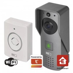 Dzwonki-do-drzwi-bezprzewodowe - inteligentny dzwonek wideo ip-09c z wi-fi z kamerą i czujnikiem ruchu na aplikację tuya gosmart h4031 emos