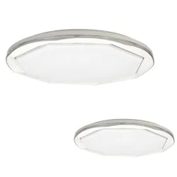 Plafony - biały plafon o zmiennej barwie światła - ściemnialny led 52w optima ml6400 eko-light