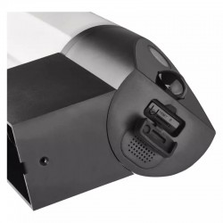 Kinkiety-ogrodowe - czarna kamera zewnętrzna obrotowa z lampą z wi-fi tuya gosmart h4055 emos 
