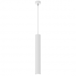 Lampy-sufitowe - białą lampa wisząca tuba 1xgu10 hudson mlp8798 eko-light