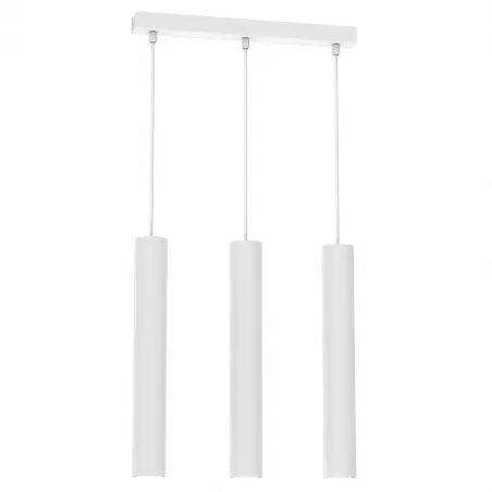 Lampy-sufitowe - potrójna lampa wisząca listwa 60cm biała 3xgu10 hudson mlp8799 eko-light 