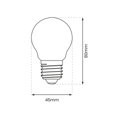 Gwint-trzonek-e27 - żarówka filamentowa led 5w e27 g45 4000k ekzf8963 eko-light 