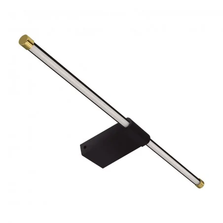 Kinkiety-lazienkowe - lampa dekoracyjna led nad obraz lub lustro 14w czarno-złota ip44 paso led 04140 ideus-struhm 