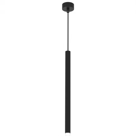 Lampy-sufitowe - czarna lampa wisząca tuba 1xg9 monza mlp8838 eko-light 