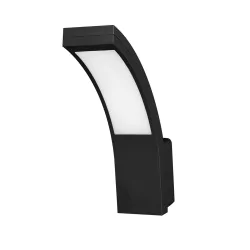 Kinkiety-ogrodowe - kinkiet led ogrodowy o mocy 10w czarny z neutralnym światłem piryt orno 