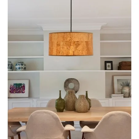 Lampy-sufitowe - brązowe oświetlenie wiszące 1x60w e27 ecoline 31-18519 candellux 