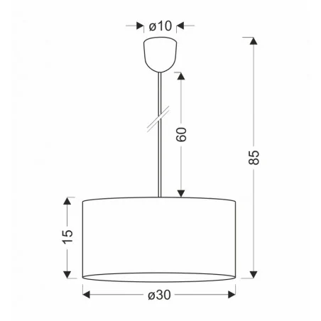 Lampy-sufitowe - brązowe oświetlenie wiszące 1x60w e27 ecoline 31-18519 candellux 
