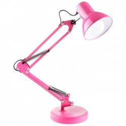 Lampki-biurkowe - lampka na biurko w kolorze różowym z uchwytem na blat e27 lumbiu0016 tobi lumiled