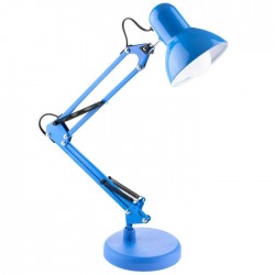 Lampki-biurkowe - niebieska lampka na biurko z uchwytem na blat e27 lumbiu0014 tobi lumiled