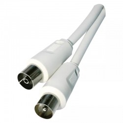 Kable-antenowe - przewód abonencki ekranowy prosty 3,5m biały sd3003 emos