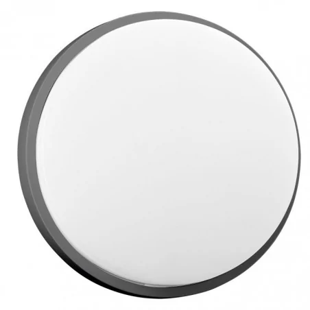 Oprawy-led-zewnetrzne - szara lampa ogrodowa plafon led 15w ip54 4000k 1100lm agat ad-op-6112glpm4 orno 