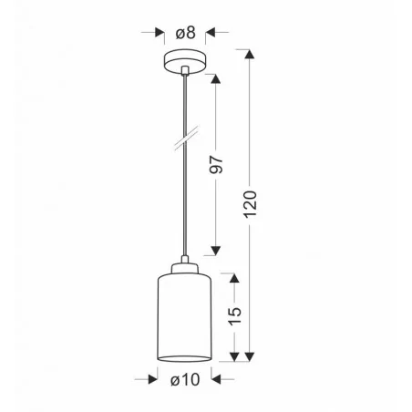 Lampy-sufitowe - czarna lampa wisząca - szklany klosz 1xe27 60w aspra 31-16256 candellux 
