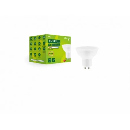 Gwint-trzonek-gu10 - żarówka led mr16 gu10 7w 600lm 3000k mr035ww inq 