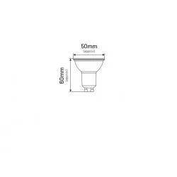 Gwint-trzonek-gu10 - żarówka led mr16 gu10 7w 600lm 3000k mr035ww inq 