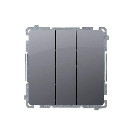 Wylaczniki-podwojne - włącznik potrójny srebrny bmw31.01/43 simon basic kontakt simon 