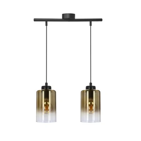 Lampy-sufitowe - lampa wisząca listwa 41cm klosz bursztynowy 2xe27 aspra 32-16263 candellux 