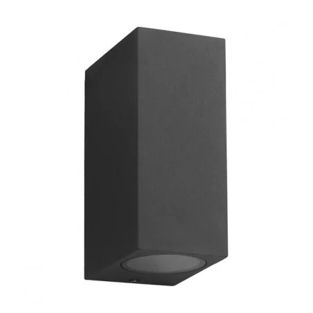 Kinkiety-ogrodowe - eko8333 boka czarna lampa ścienna ogrodowa dwukierunkowa 2xgu10 ip44 eko-light 