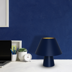 Lampki-nocne - mlp8886 stylowa lampa nocna niebieska fifi navy blue e27 60w eko-light 