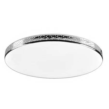 Plafony - 321930 plafon łazienkowy z chromowaną obwódką 18w ip44 1850lm moon chrom polux 