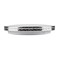 Plafony - 321930 plafon łazienkowy z chromowaną obwódką 18w ip44 1850lm moon chrom polux 