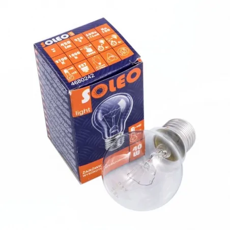 Zarowki-tradycyjne - żarówka wysokotemperaturowa zwykła soleo a55 40w 230v energy e 