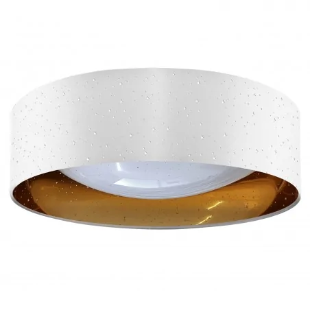 Plafony - 323217 biało-złota lampa sufitowa glamour 24w 2600lm ip20 tuluza 323217 polux 