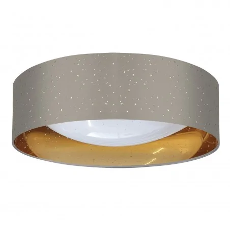 Plafony - 323231 szaro-złota lampa sufitowa led glamour 24w 2600lm ip20 tuluza polux 