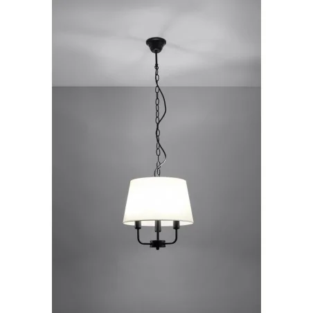 Lampy-sufitowe - potrójna lampa wisząca beżowo-czarna 3xe14 40w pasteri 31-01351 candellux 