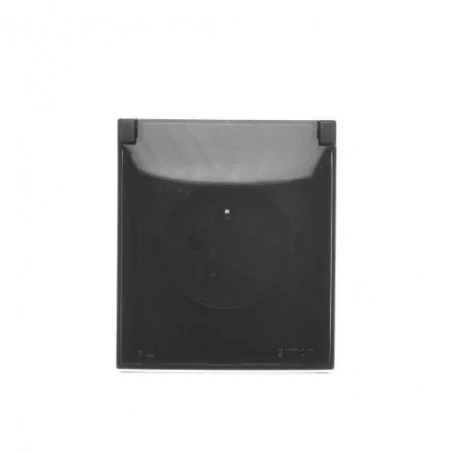 Gniazda-pojedyncze-natynkowe - czarne gniazdo pojedyncze bryzgoszczelne natynkowe z klapką dymną simon aquaclick acgz1c/49a kontakt-simon 