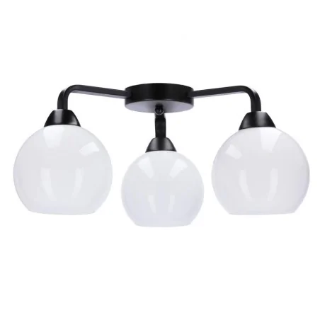 Lampy-sufitowe - potrójna lampa sufitowa 3 białe kule e27 60w caldera 33-17093 candellux 