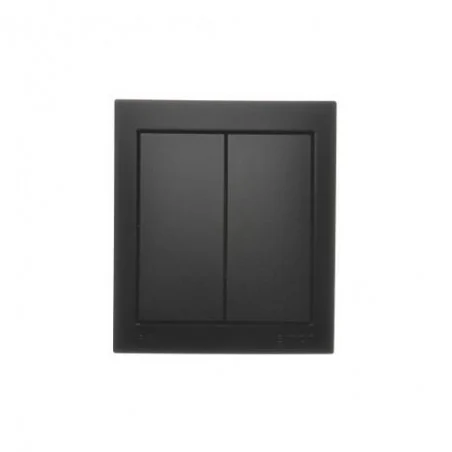 Wylaczniki-podwojne - natynkowy włącznik podwójny w kolorze czarny mat ip44 acw5/49 simon aquaclick kontakt-simon 