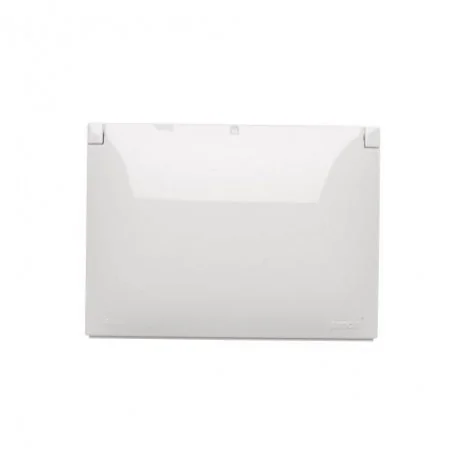 Gniazda-podwojne-natynkowe - podwójne gniazdo natynkowe ip44 z białą klapką acgz2/11 simon aquaclick kontak-simon 