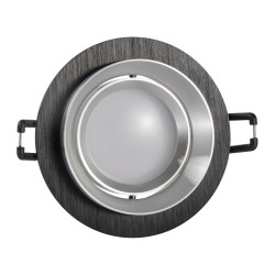 Oprawy-sufitowe-ruchome - 321985 oczko podtynkowe sufitowe ozdobne czarno srebrne lika r polux 
