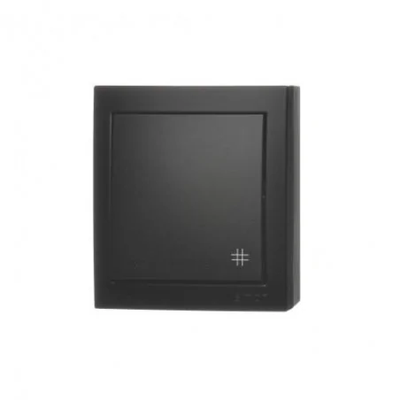 Wylaczniki-krzyzowe - włącznik natynkowy krzyżowy czarny mat ip44 acw7/49 simon aquaclick kontakt-simon 