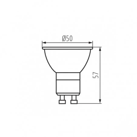 Gwint-trzonek-gu10 - żarówka led gu10 ściemnialna 7w neutralna 575lm 35247 kanlux 