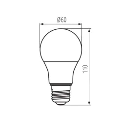 Gwint-trzonek-e27 - ściemnialna żarówka led e27 10,5w neutralna 4000k 1060lm iq-leddim 33725 kanlux 