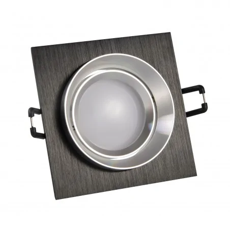 Oprawy-sufitowe-ruchome - 322036 oprawa sufitowa wpuszczana czarno złota kwadratowa lika q polux 