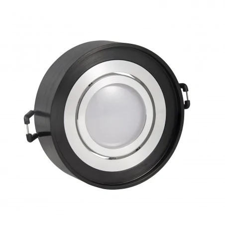 Oprawy-sufitowe-ruchome - 322067 czarno srebrne oczko sufitowe ruchome mr16 podtynkowe gaja r polux 