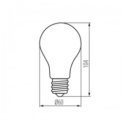 Gwint-trzonek-e27 - żarówka led e37 ściemnialna filament 7w 4000k 810lm 29635 kanlux 