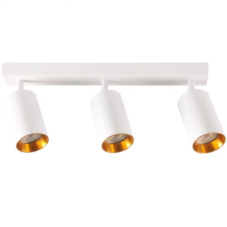 Kinkiety-do-salonu - potrójna lampa ścienno-sufitowa czarna z wymiennym pierścieniem dekoracyjnym 3xgu10 321213 maribel polux 