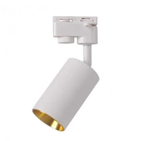 Oswietlenie-szynowe - reflektor sufitowy do zamontowania na szynie biały/złoty maribel 321701 polux 