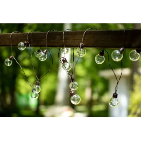 Swiecace-kule-i-girlandy - solarny łańcuch - girlanda z kuleczkami led 30szt. 10,6m gladi lumsol0011 lumiled 