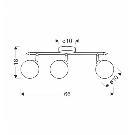 Lampy-sufitowe - potrójna lampa sufitowa miedziano-bursztynowa 3x40w g9 rodia 93-16546 candellux 