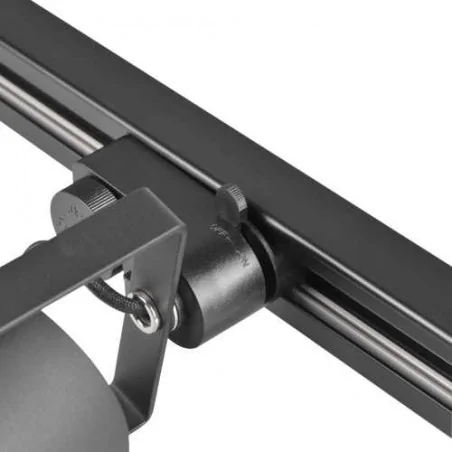 Oprawy-sufitowe - 1-metrowy szynoprzewód w kolorze czarnym jednofazowy 321831 polux 